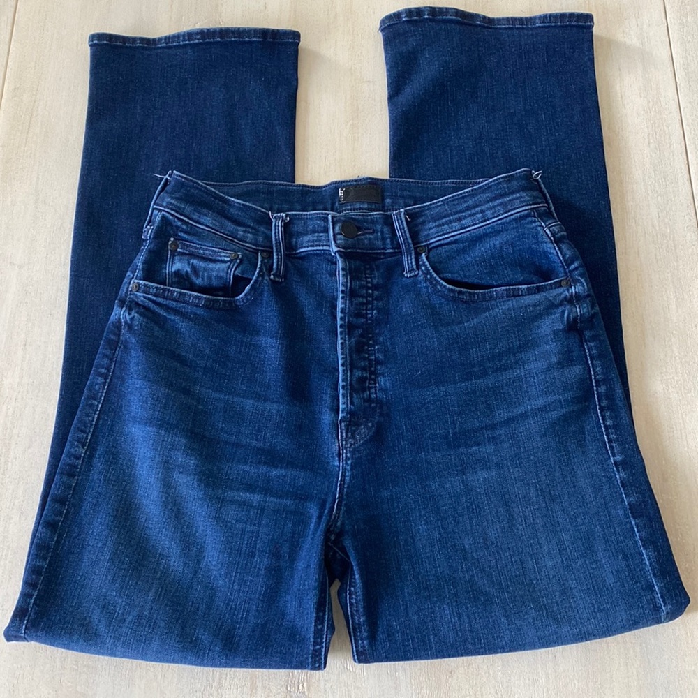 Mother high rise the tripper ankle mint condition dark wash boot cut jeans 29